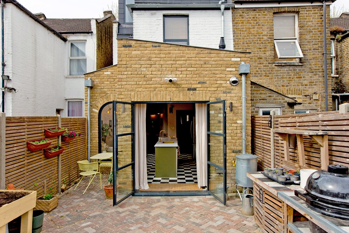 Rear view of extension