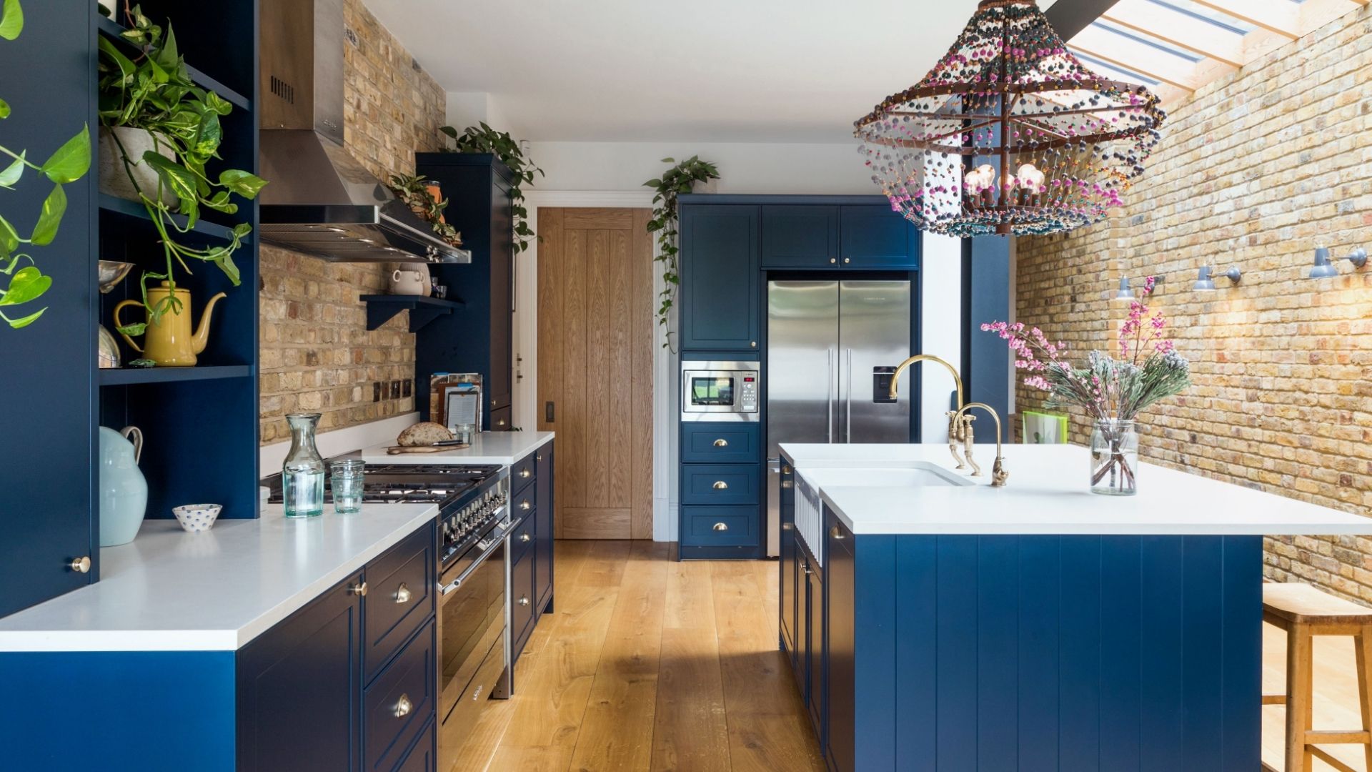 Victorian Blue Kitchen with Smeg Oven