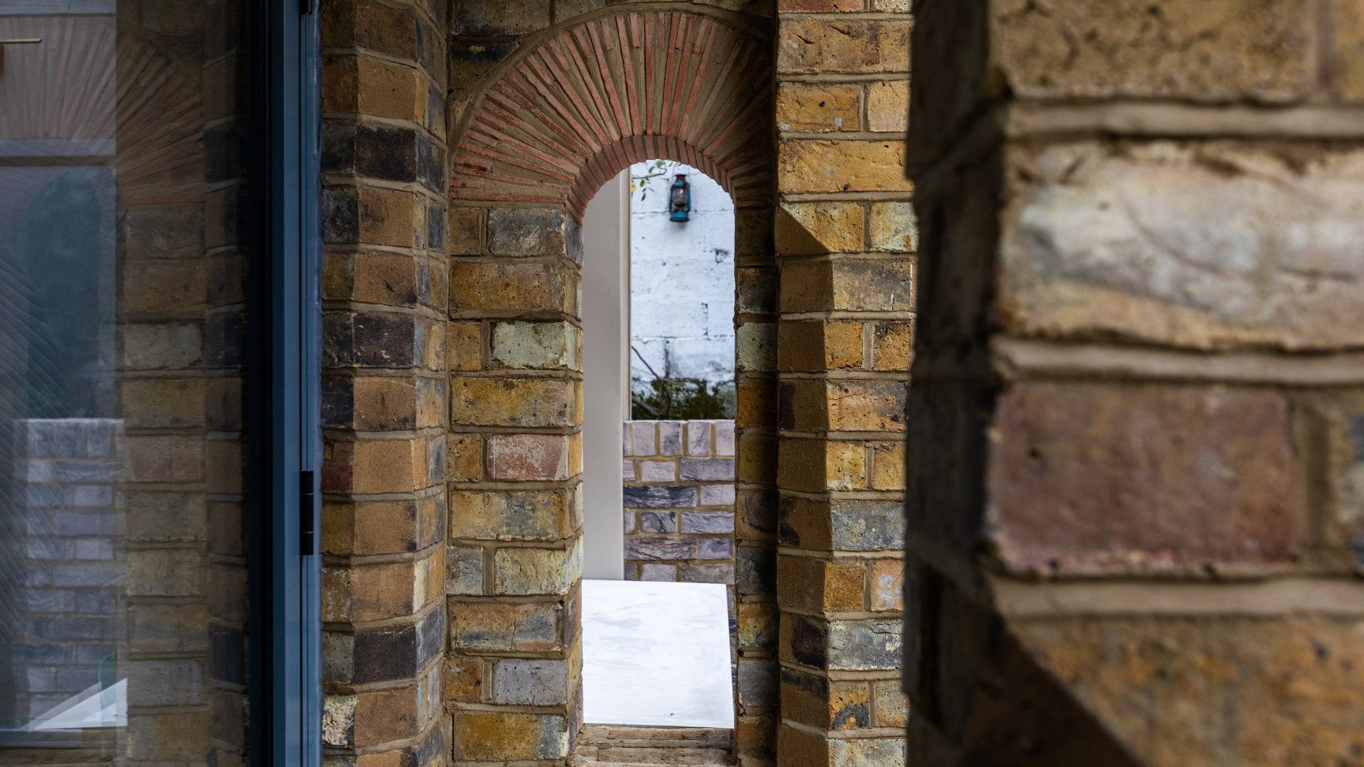 Brick detail on arch portico Soane inspired