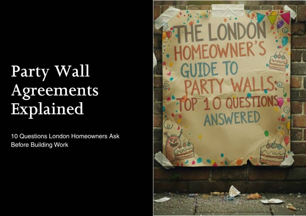 Party wall agreement London guide explaining key homeowner questions