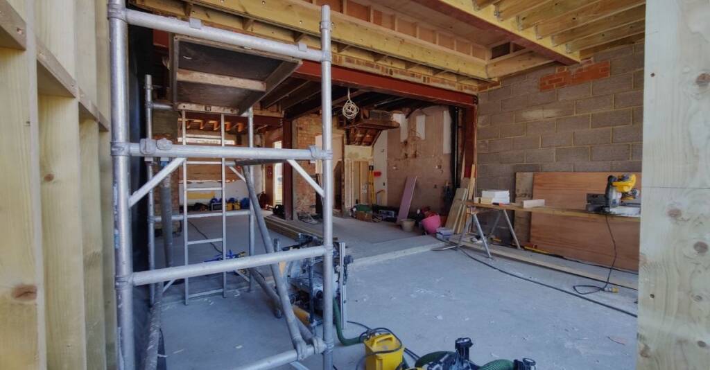 Internal property being gutted for a full victorian renovation
